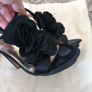 EUC Badgley Mischka dress heals